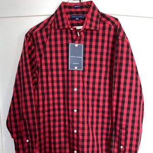 BRAND NEW Tommy Hilfiger Cinnibar Red Dress Shirt